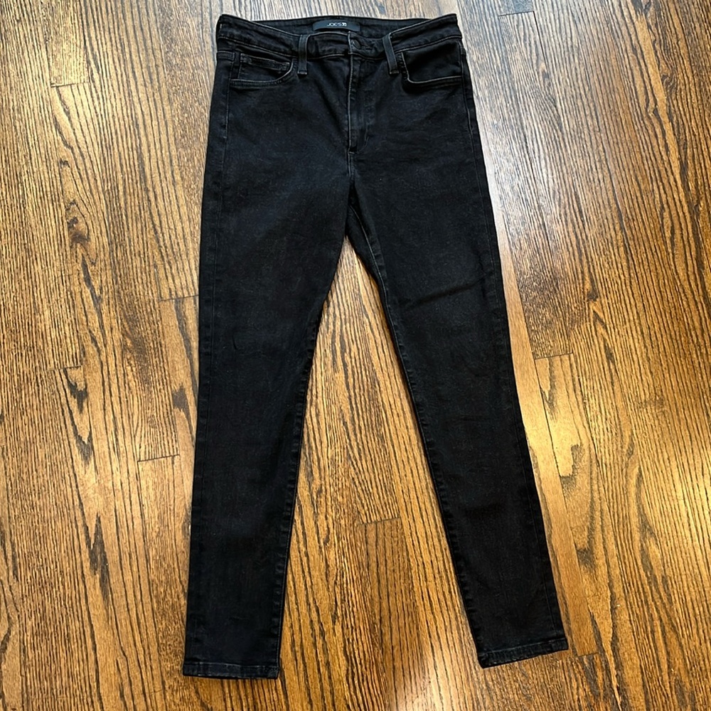 Joes Jeans Women’s High Rise Curvy Skinny Ankle Black Jeans - size medium
